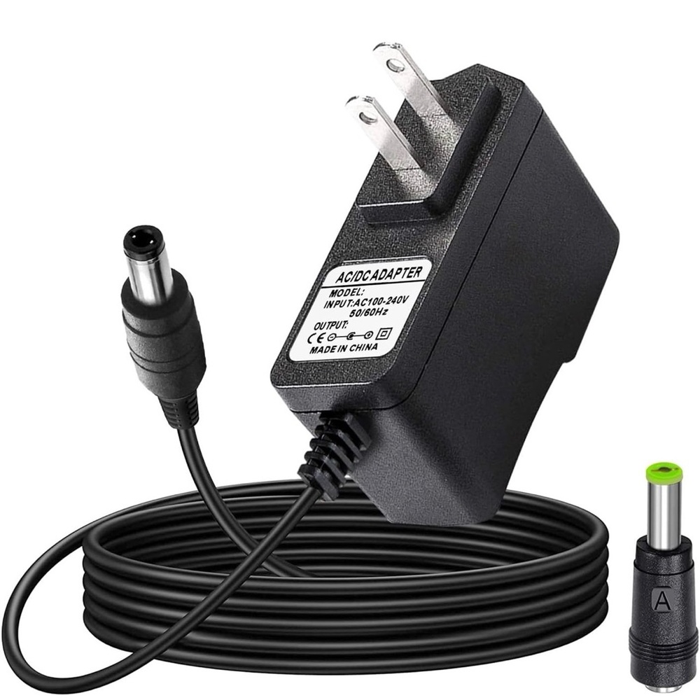 Black Power Adapter with Cable